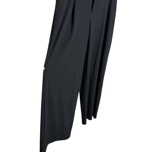 Athleta Women's Pinnacle High Rise Trouser Black Wide Leg Pants Size 16 T - Picture 7 of 12